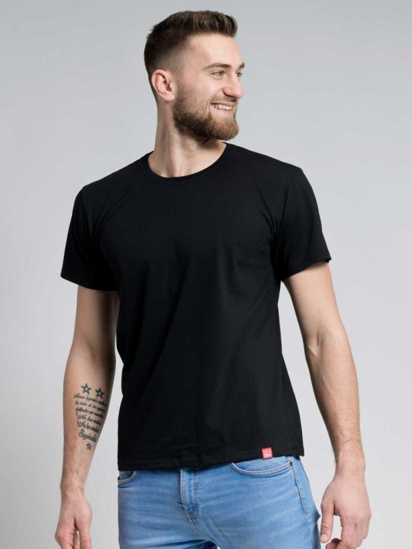 CityZen Pánske bavlnené tričko AGEN - čierne 1